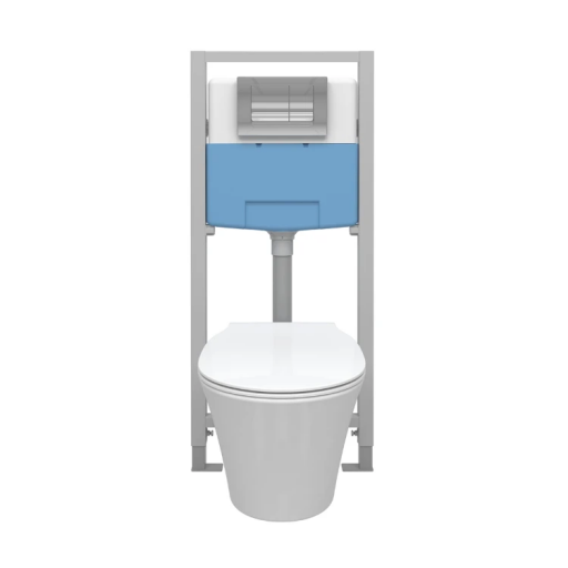 Комплект инсталляции с подвесным унитазом IDEAL STANDARD Prosys Connect Air с сиденьем и кнопкой E212801